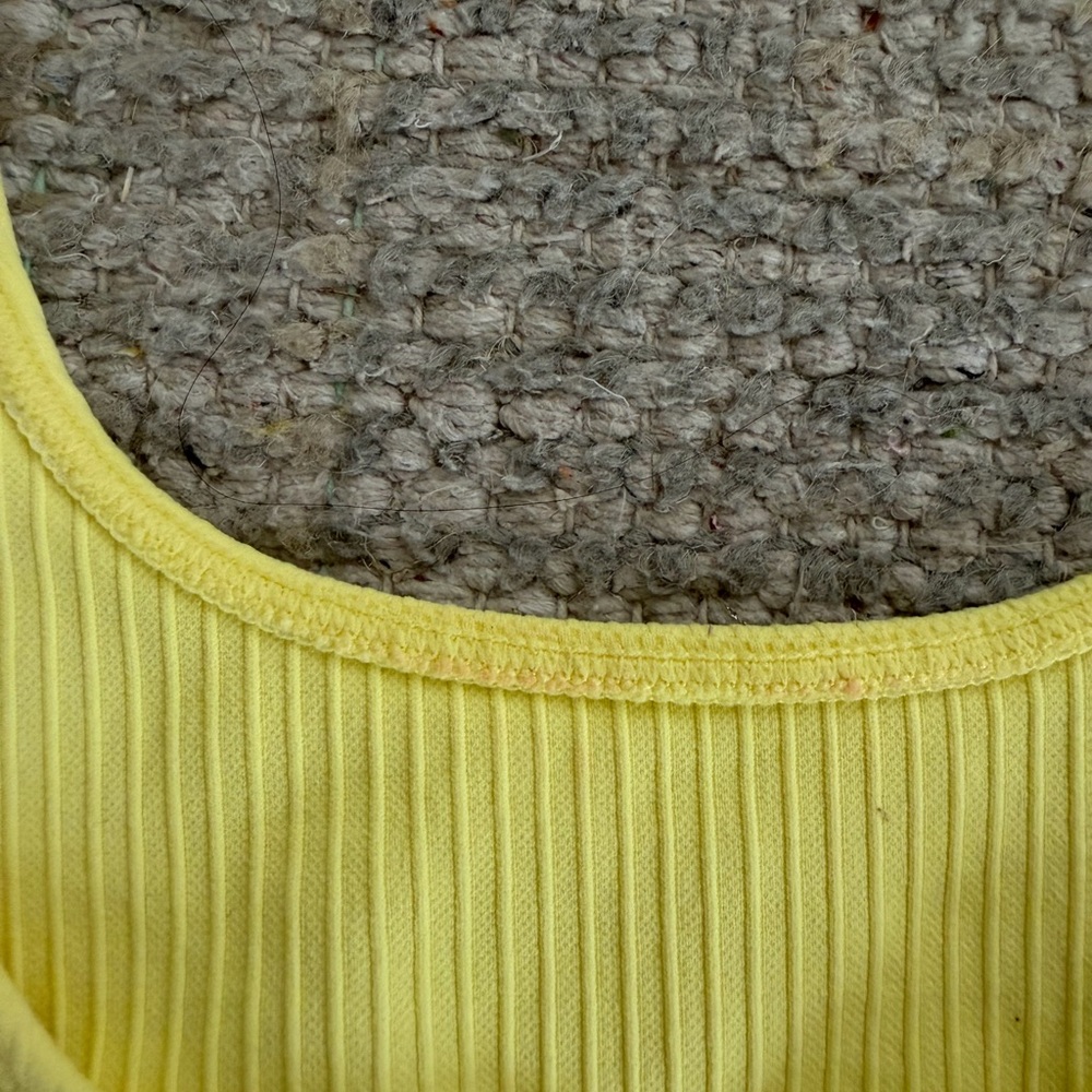 Aim’N Yellow Ribbed Crop Top and Leggings Set - Picture 5 of 11